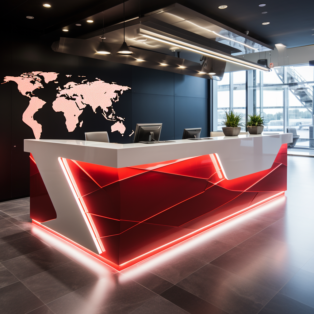 Reception Desk at Global Multinational Company