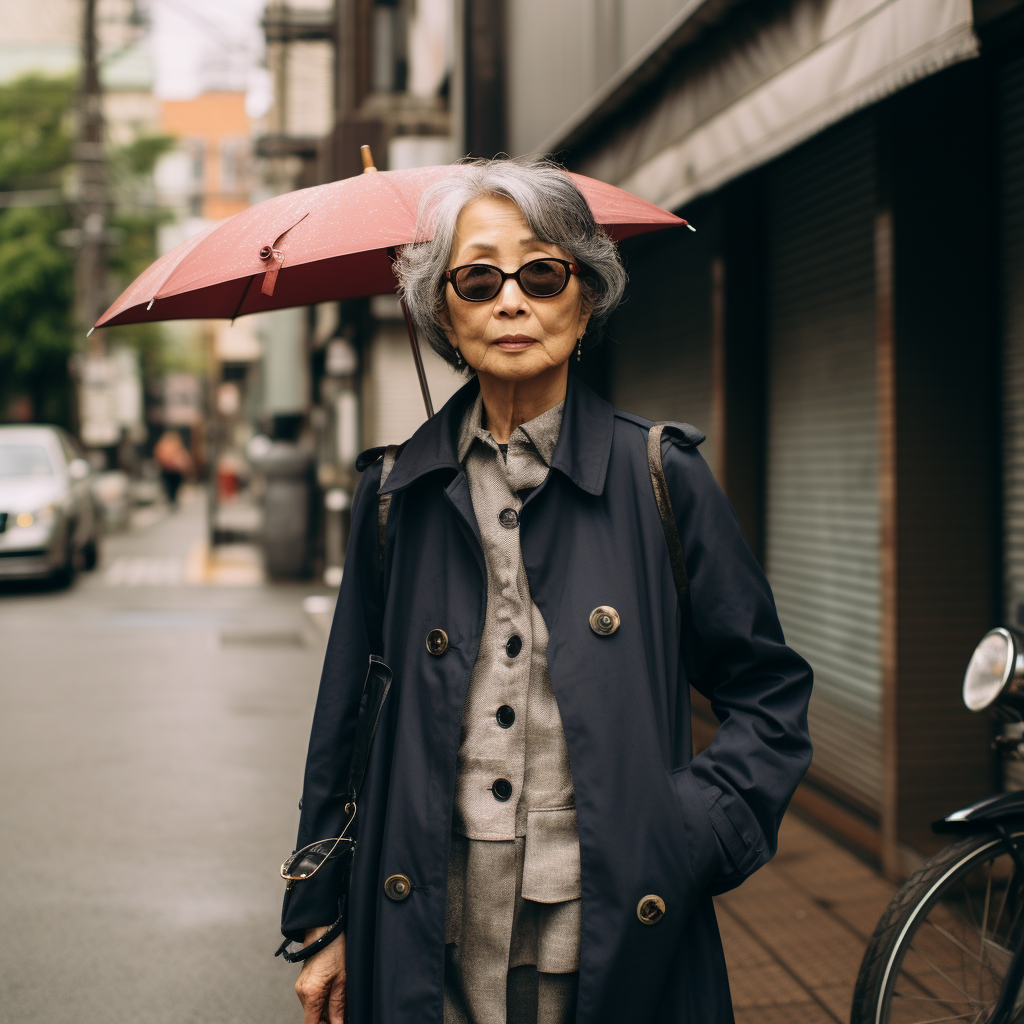 Elderwoman in Japan Street Snap