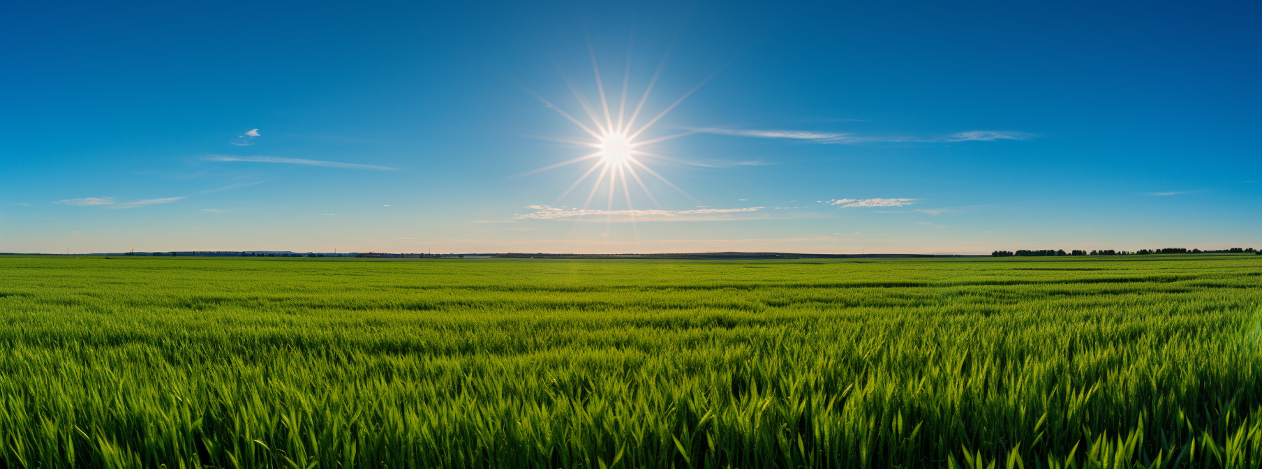 Brightly shining massive green sun image