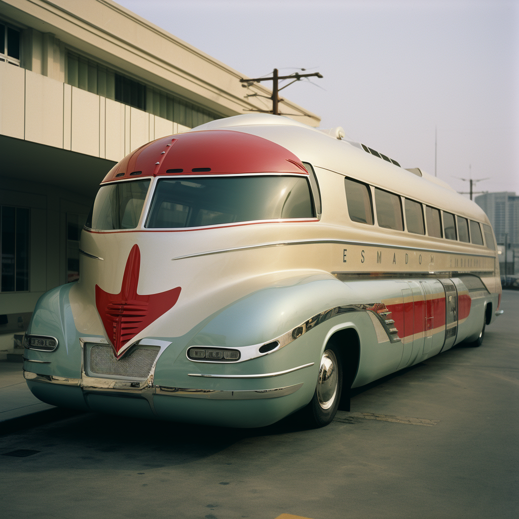 GM Futurliner with Japanese Robot Side