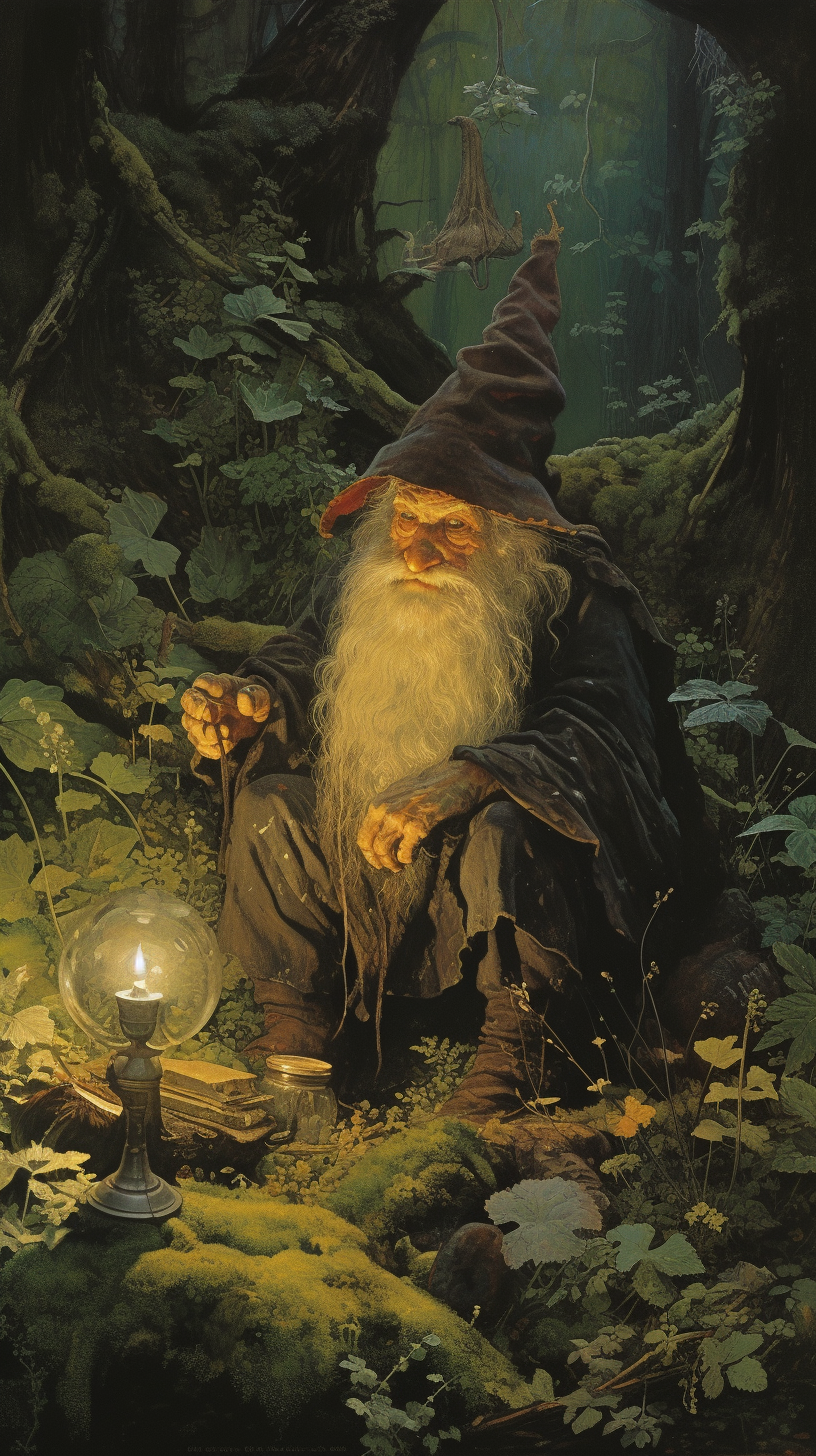 Dark Fantasy Gnome Drug Dealer