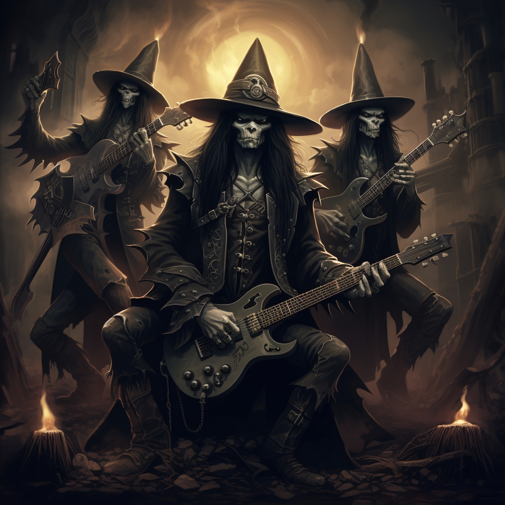 Dark goblin goth metal musicians