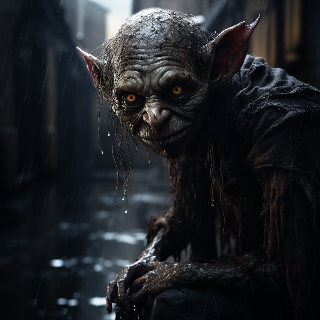 Goblin in Dark Fantasy World