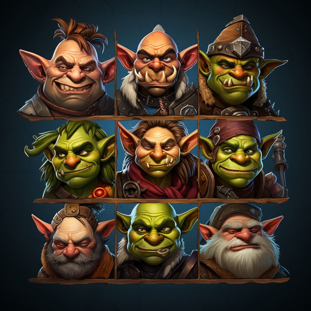 Playful goblin avatars for gaming