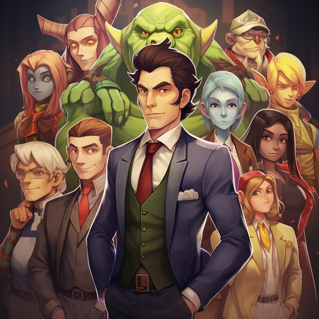 Goblin characters in dating sim