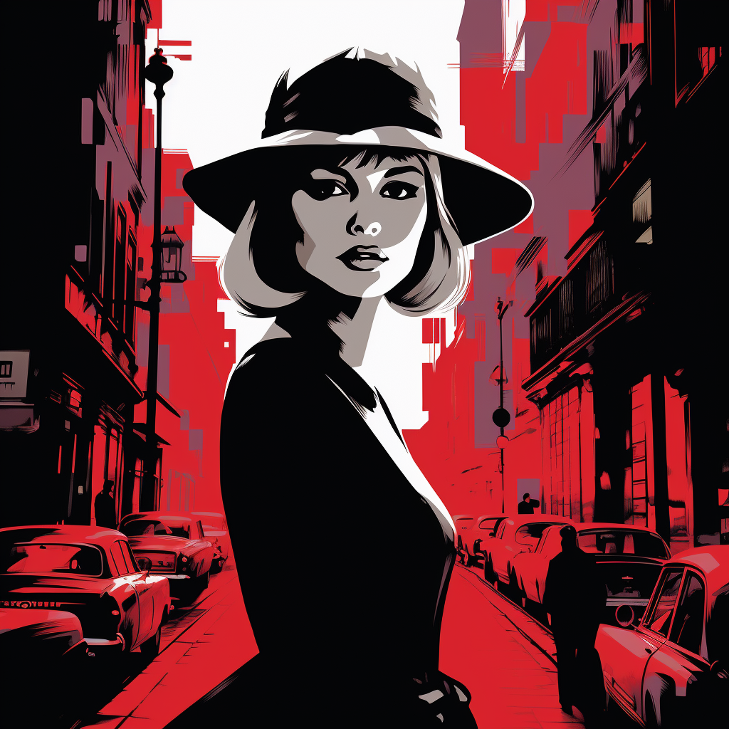 Godard's Breathless Noir Comic Book Cover