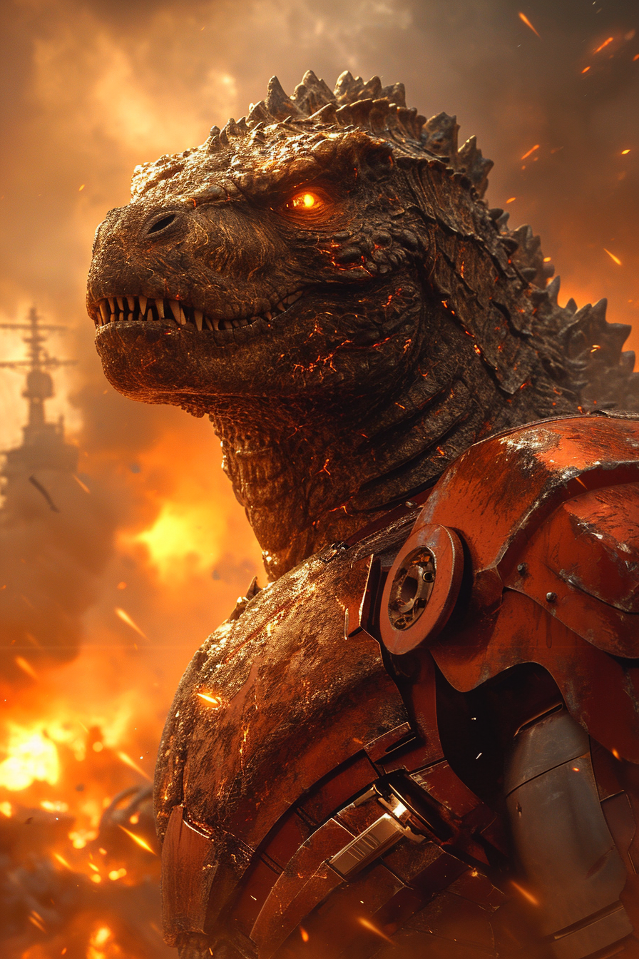 Godzilla in Iron Man Suit