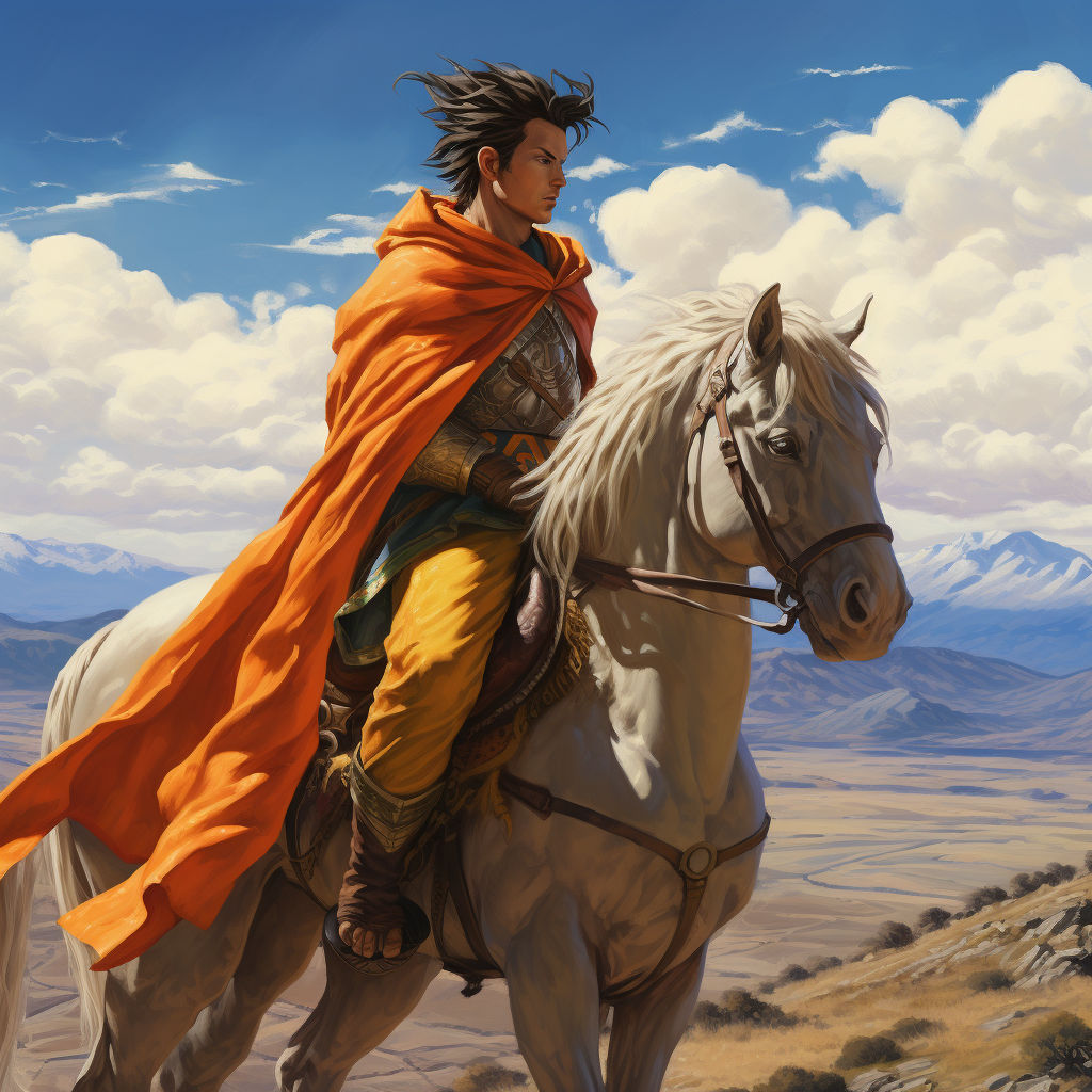 Goku as a Commanche DnD Monk