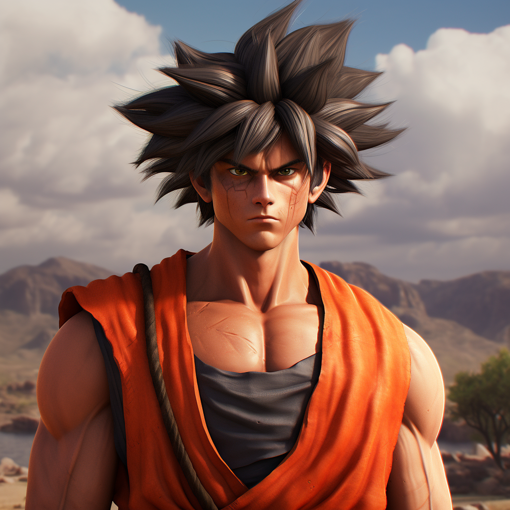 Realistic Goku Artwork Image