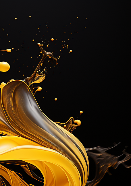 Breathtaking Gold and Black Liquid Vibes