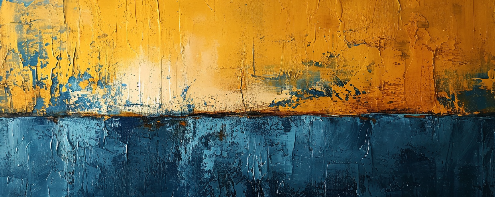 Beautiful gold and blue Rothko print