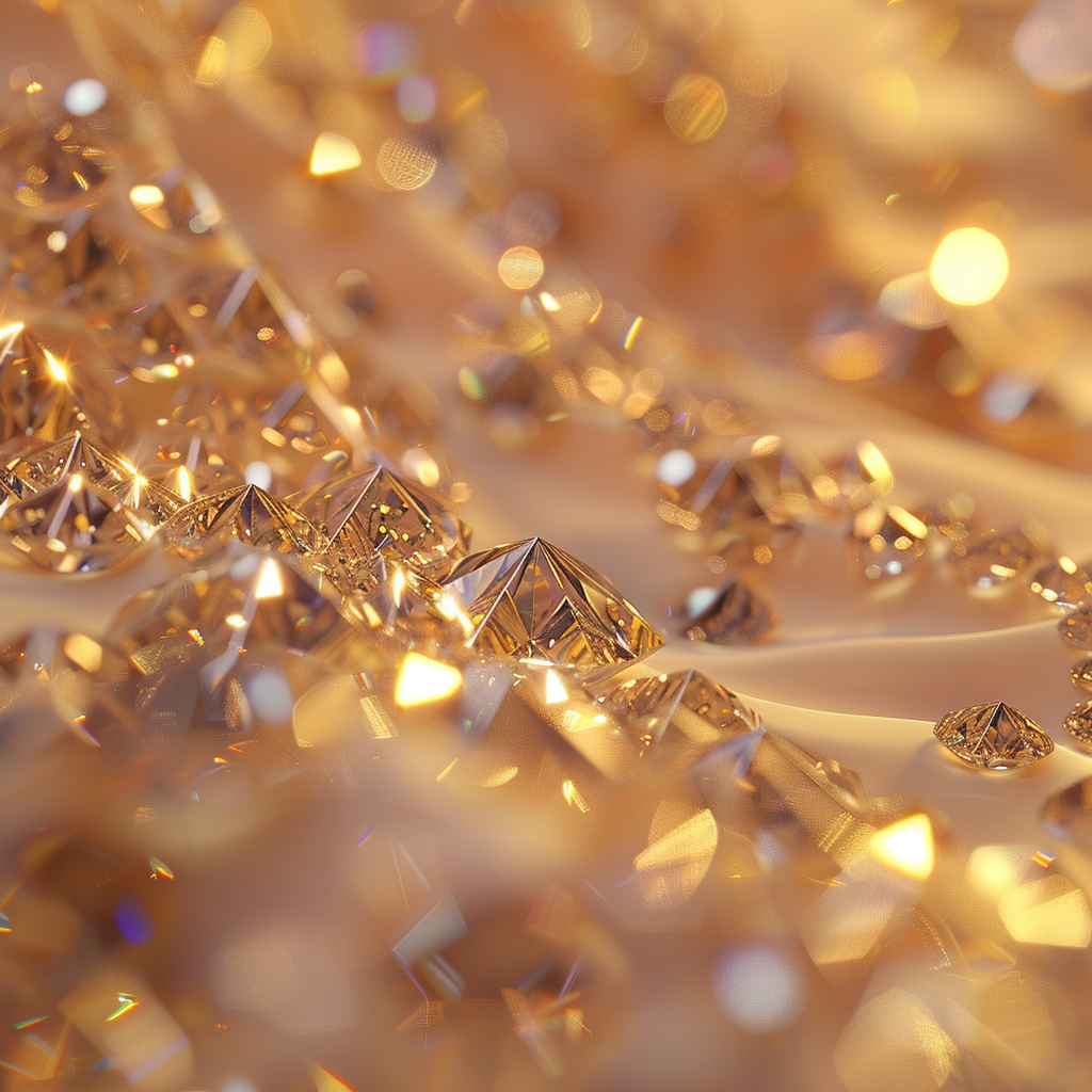 Gold Diamond Luxurious Background