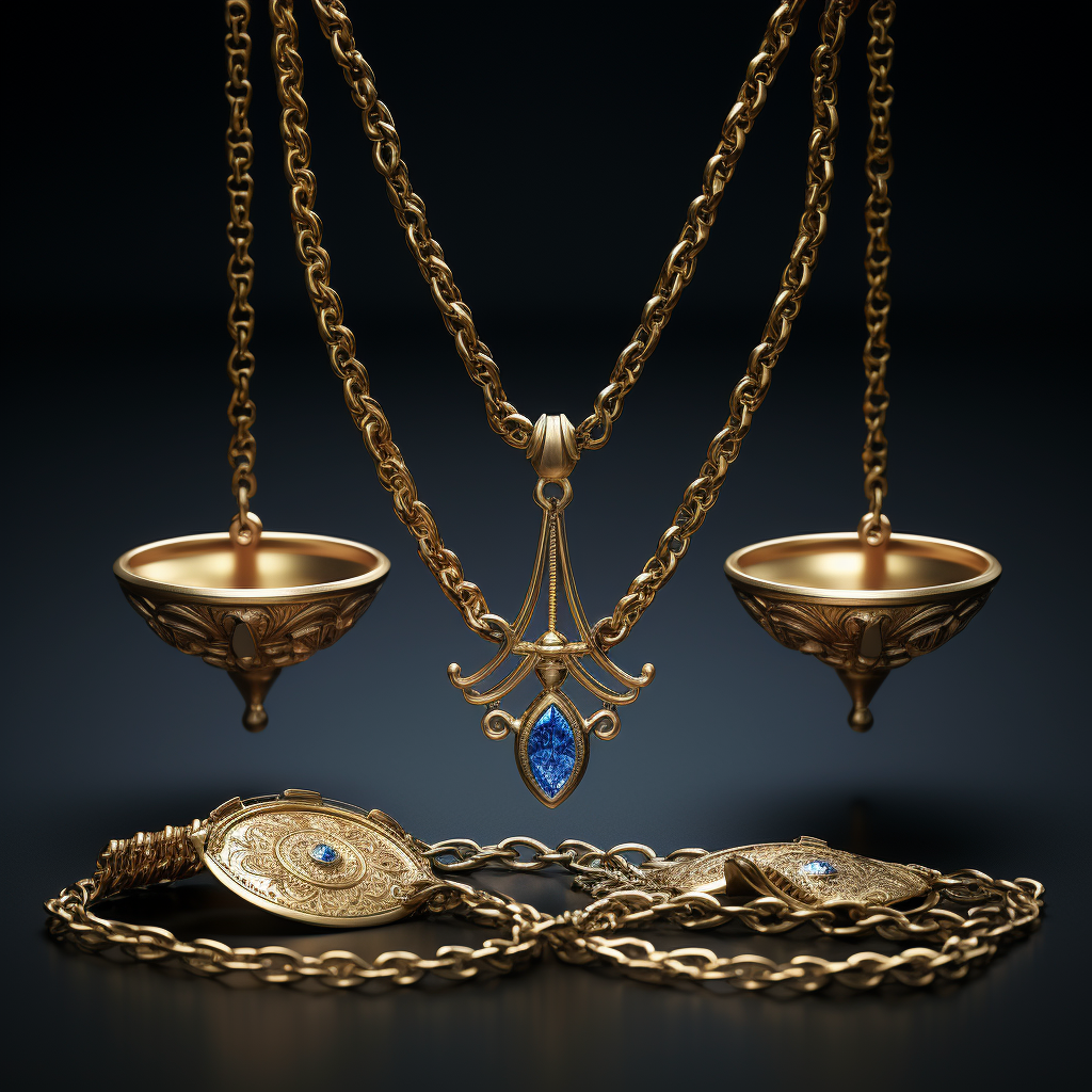 Beautiful gold jewelry collection