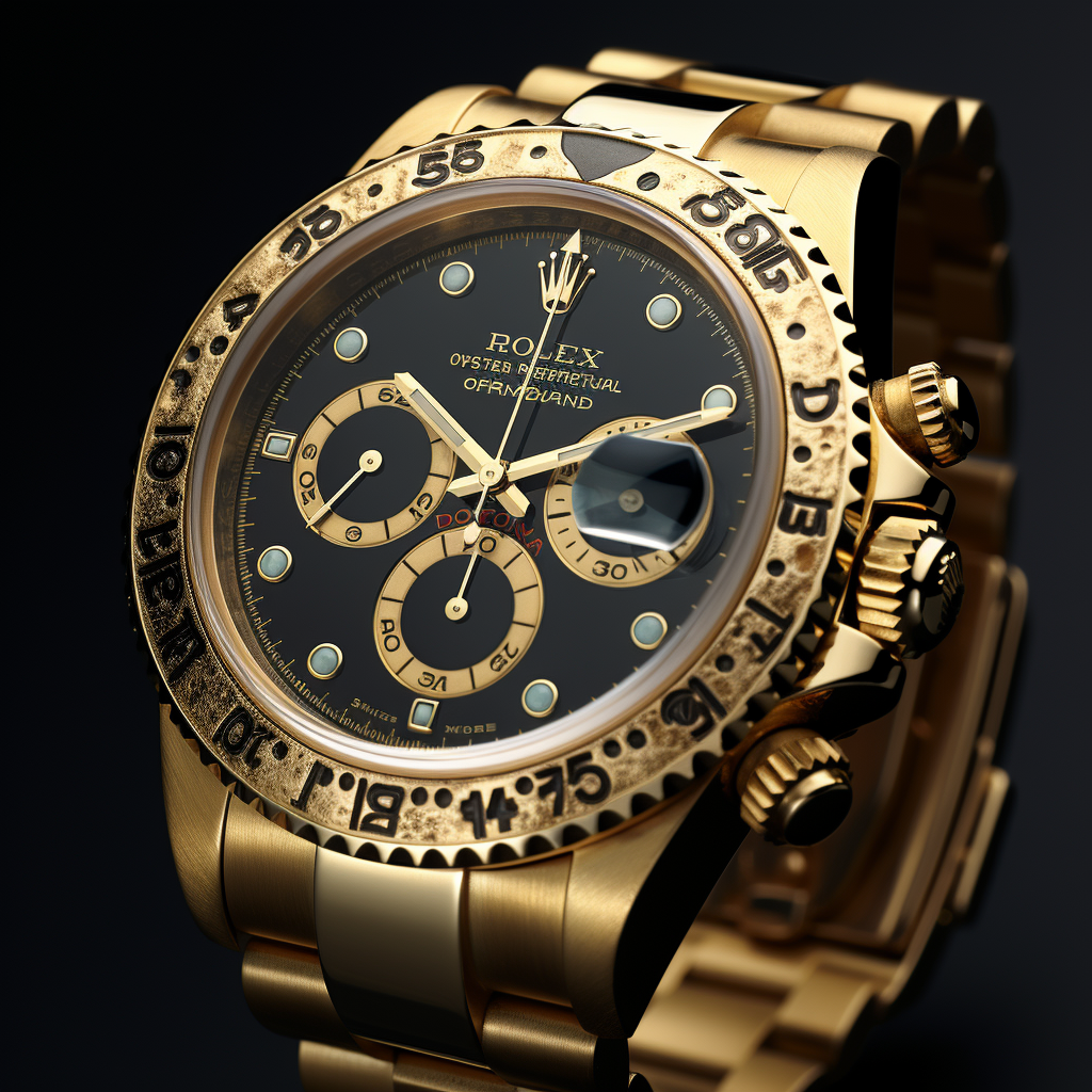 Elegant gold Rolex watch