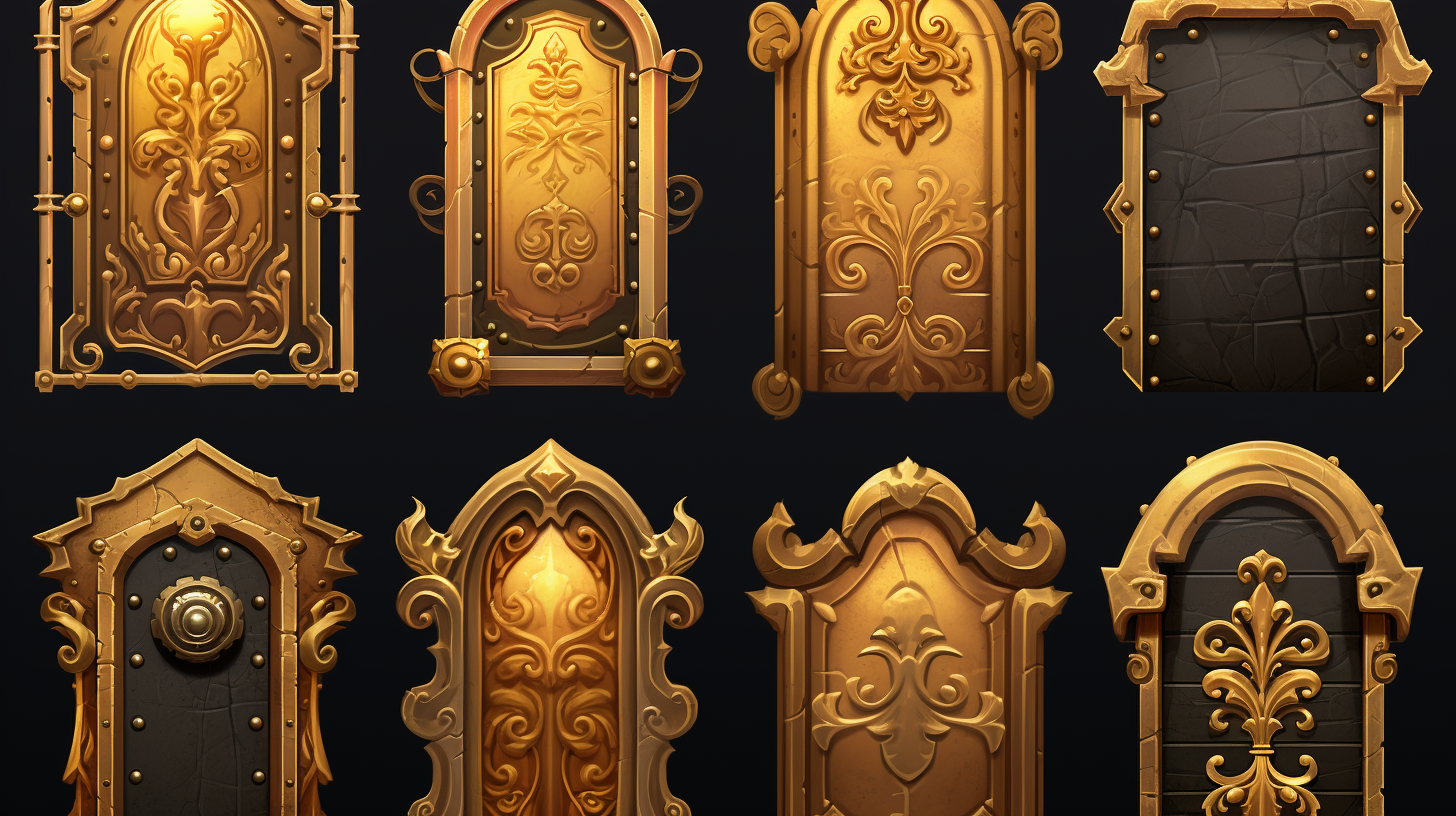 Gleaming game assets for treasure