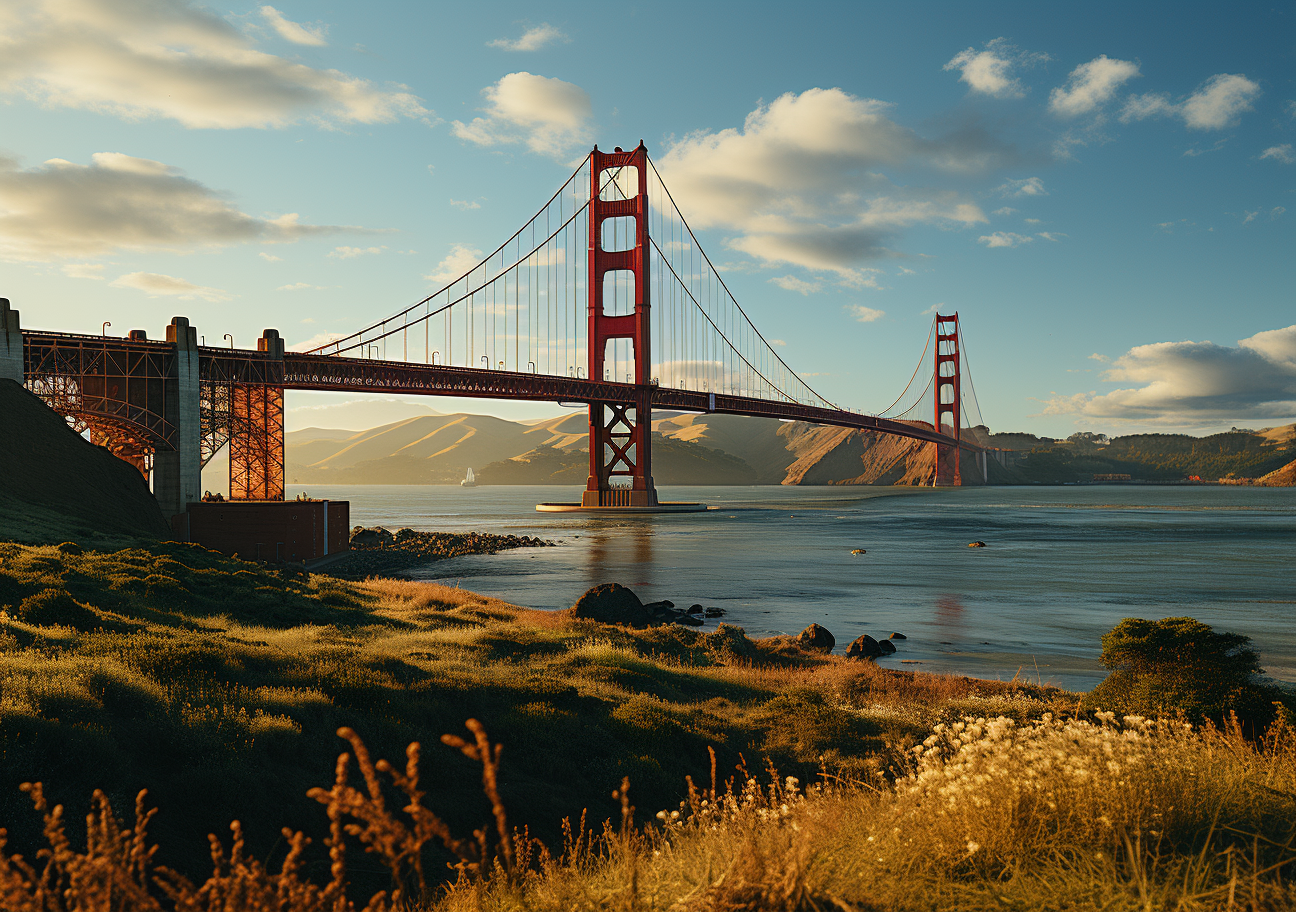 Beautiful shot of the Golden Gate Bridge