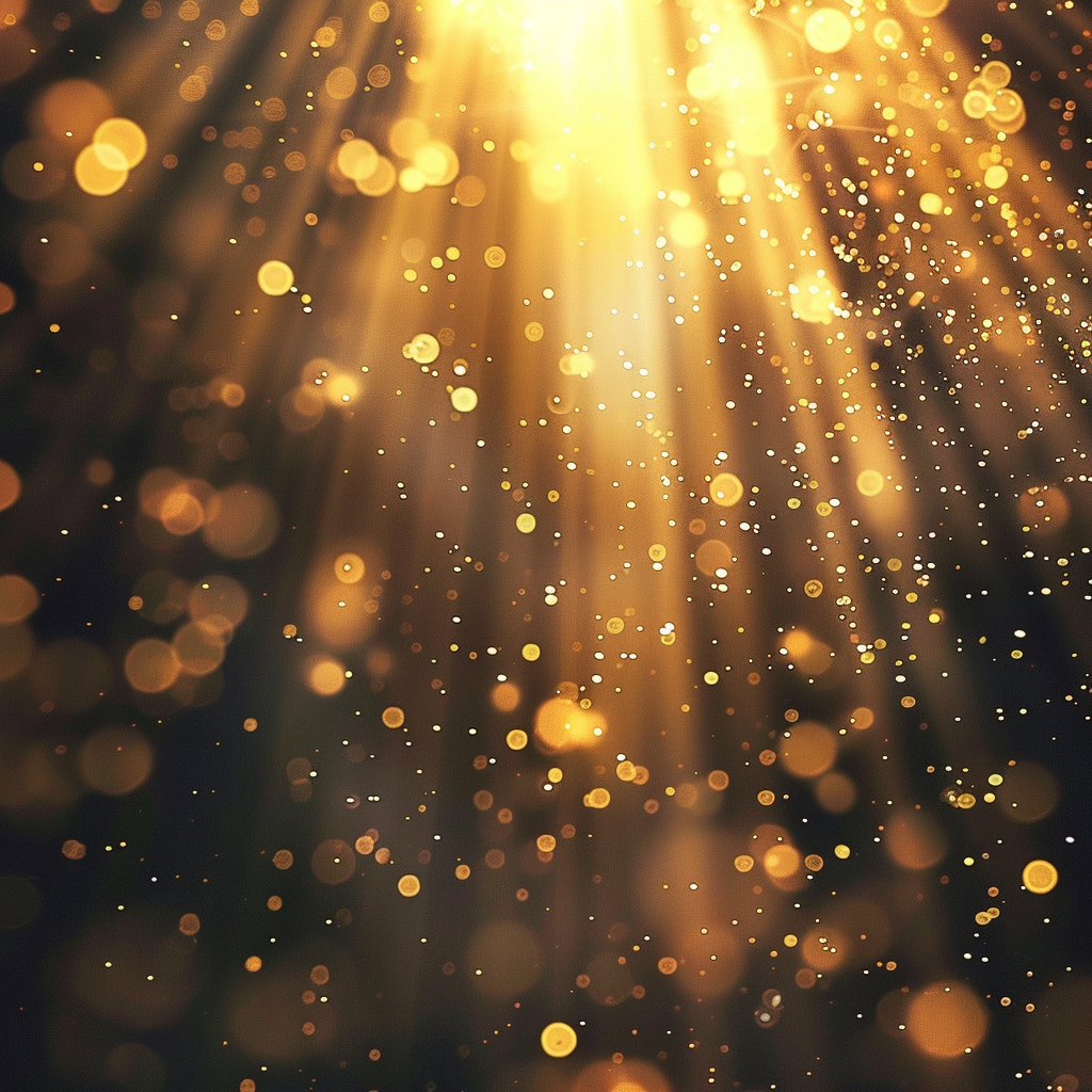 golden light bokeh photography