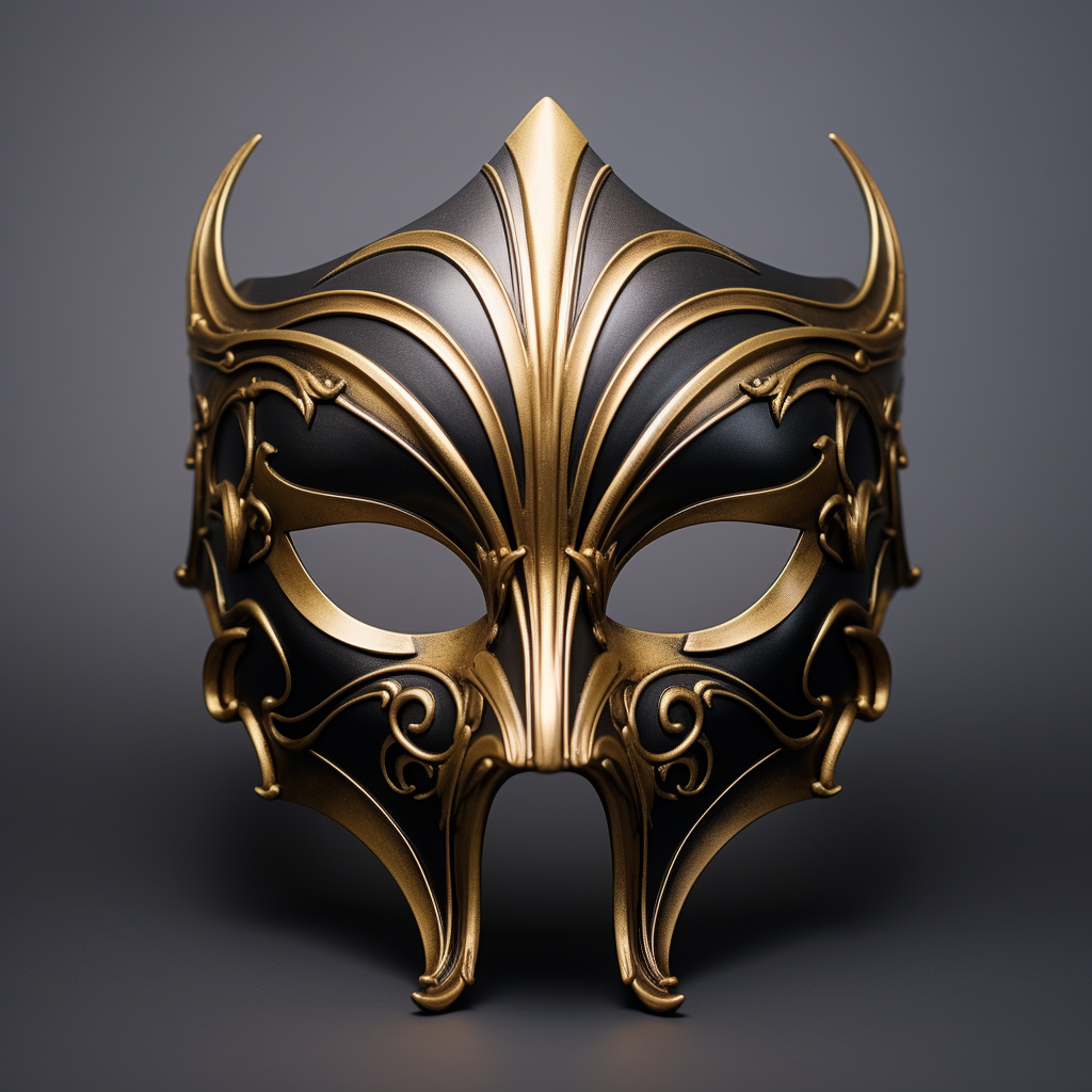 Golden magic mask D&D fantasy