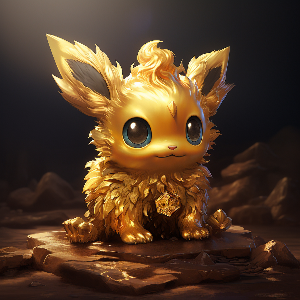 Shining golden Pokemon