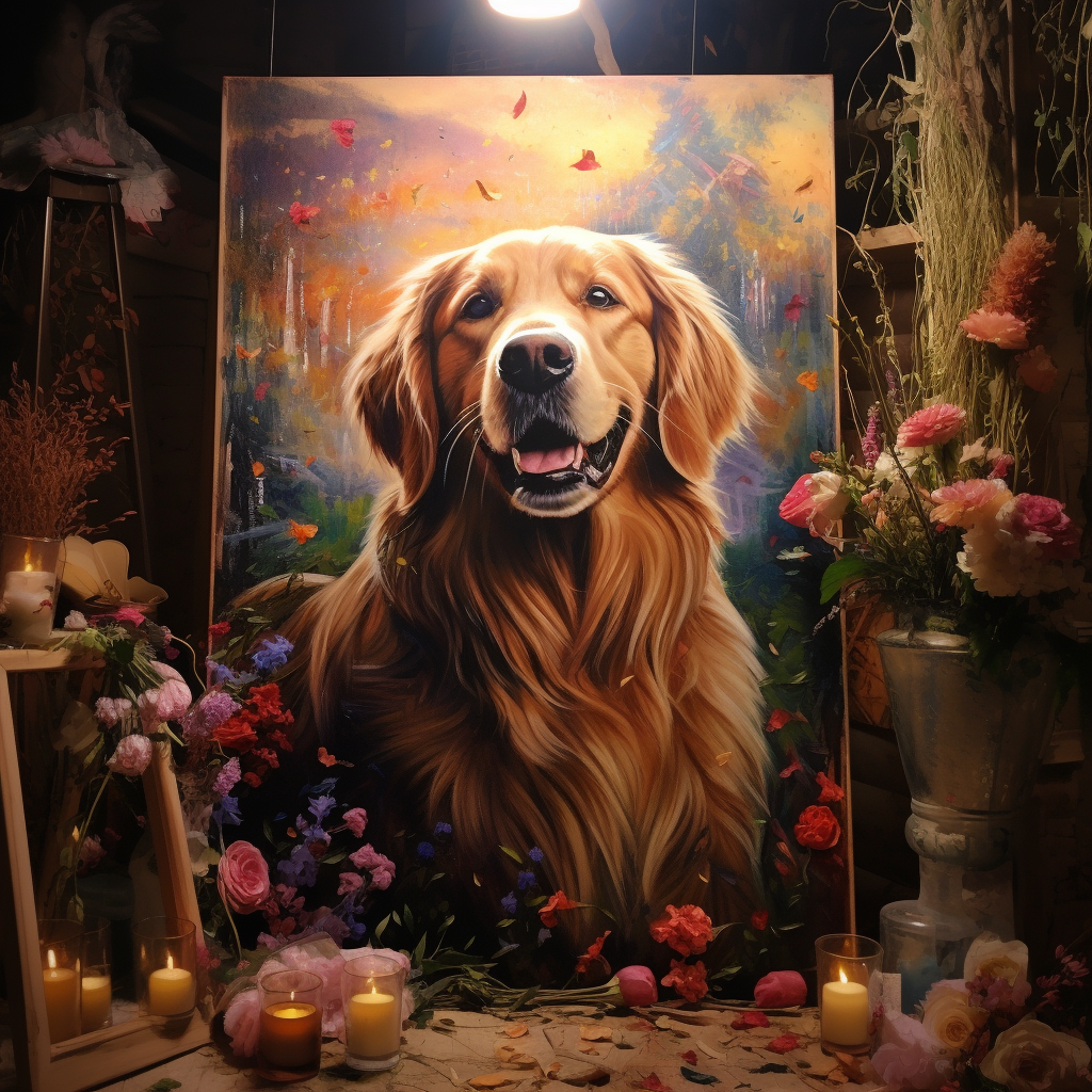 Golden Retriever tribute photo