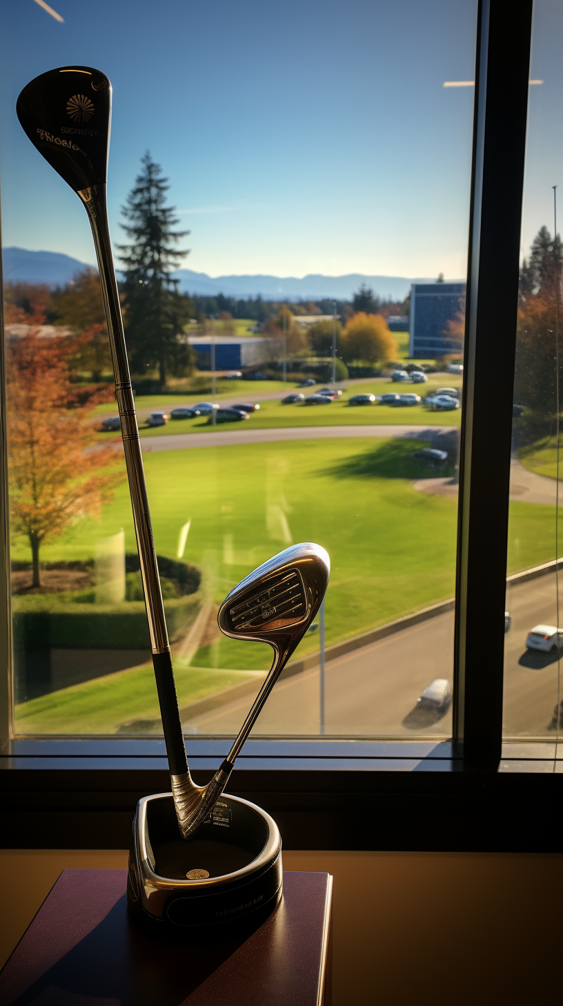 Golf Club Seen from Office Window