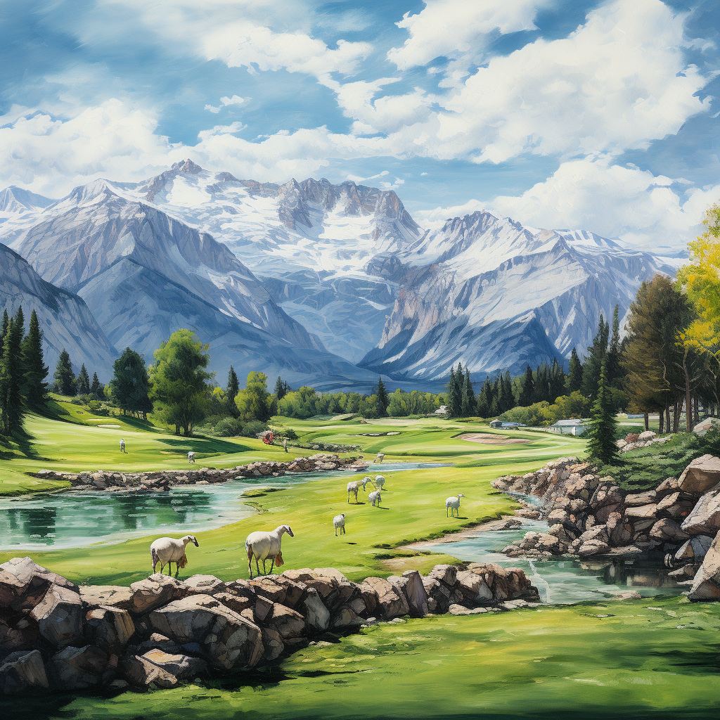 Stunning Golf Course in Heavenly Mountains