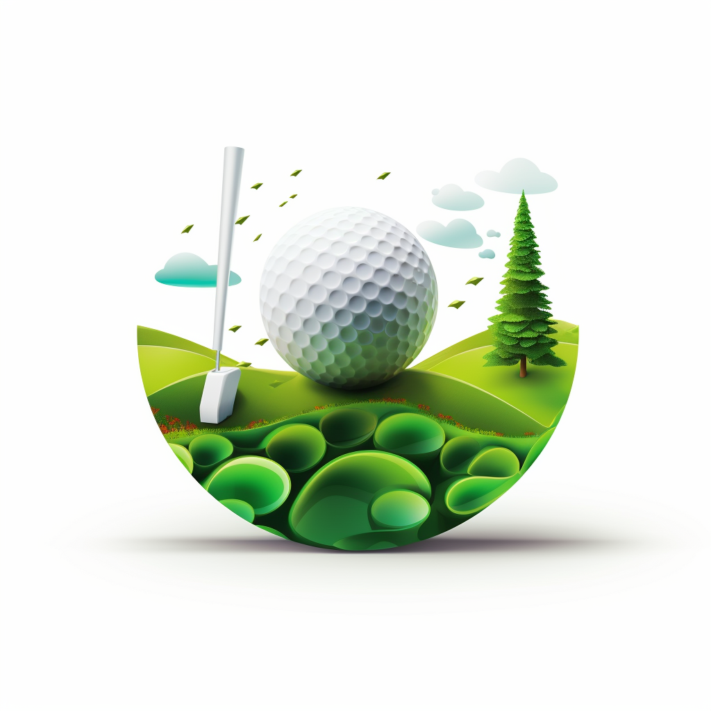 Minimalist golf flat vector image