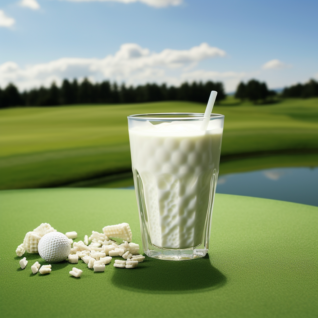 Image of a high detail golf milk team