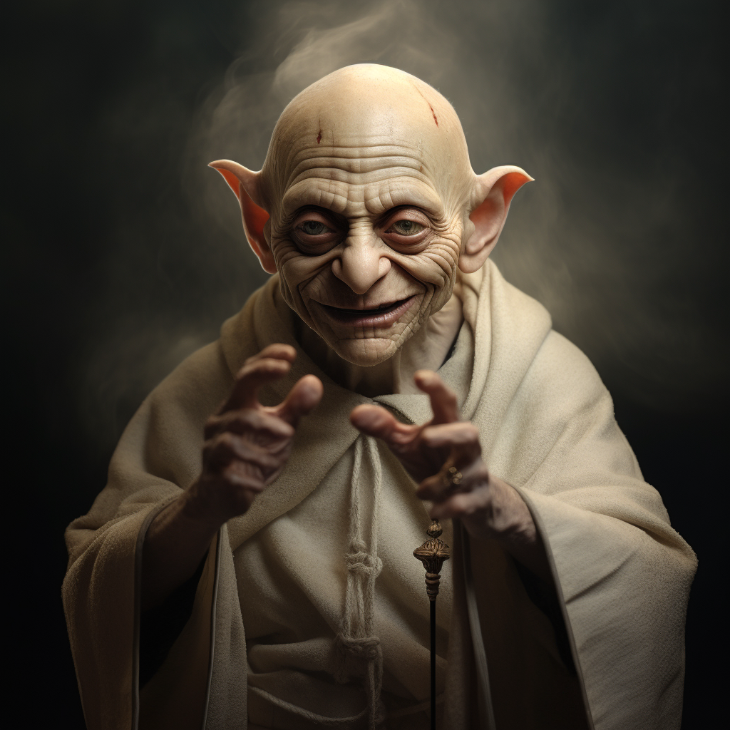 Gollum impersonating the Pope