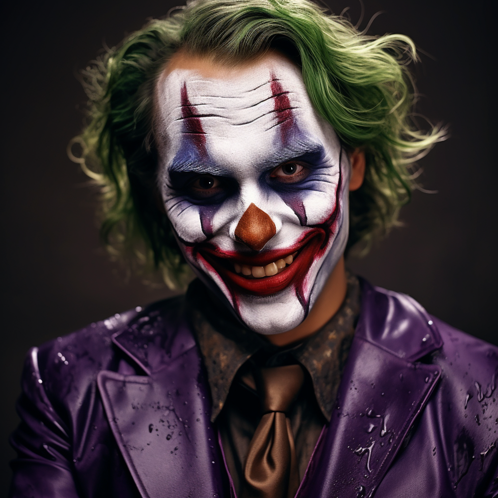 Friendly Joker with Face Paint