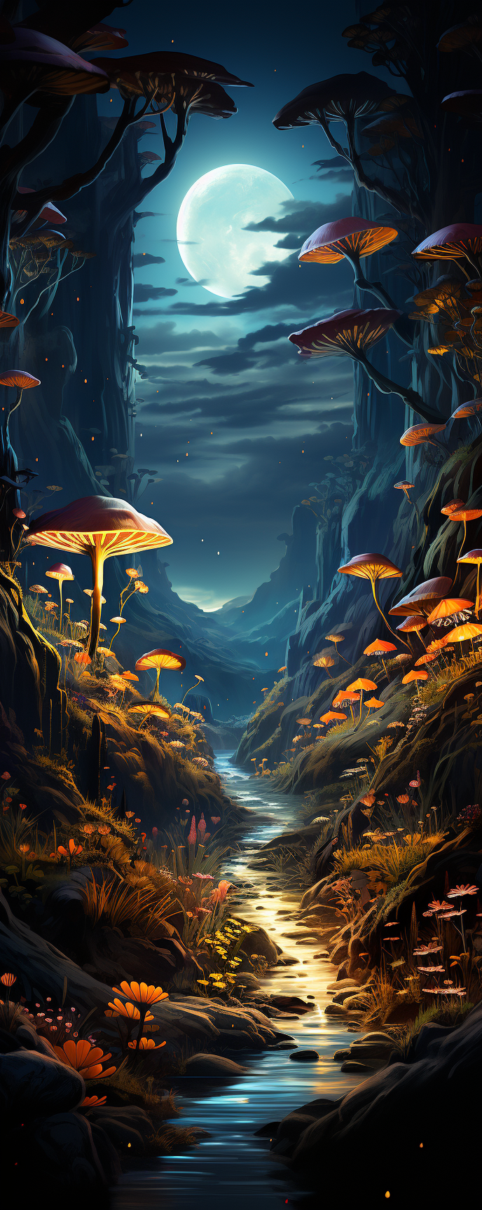 Good Night in Faery Landscape