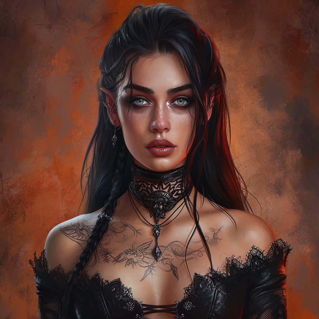 Beautiful Gothic Irish Female Portrait