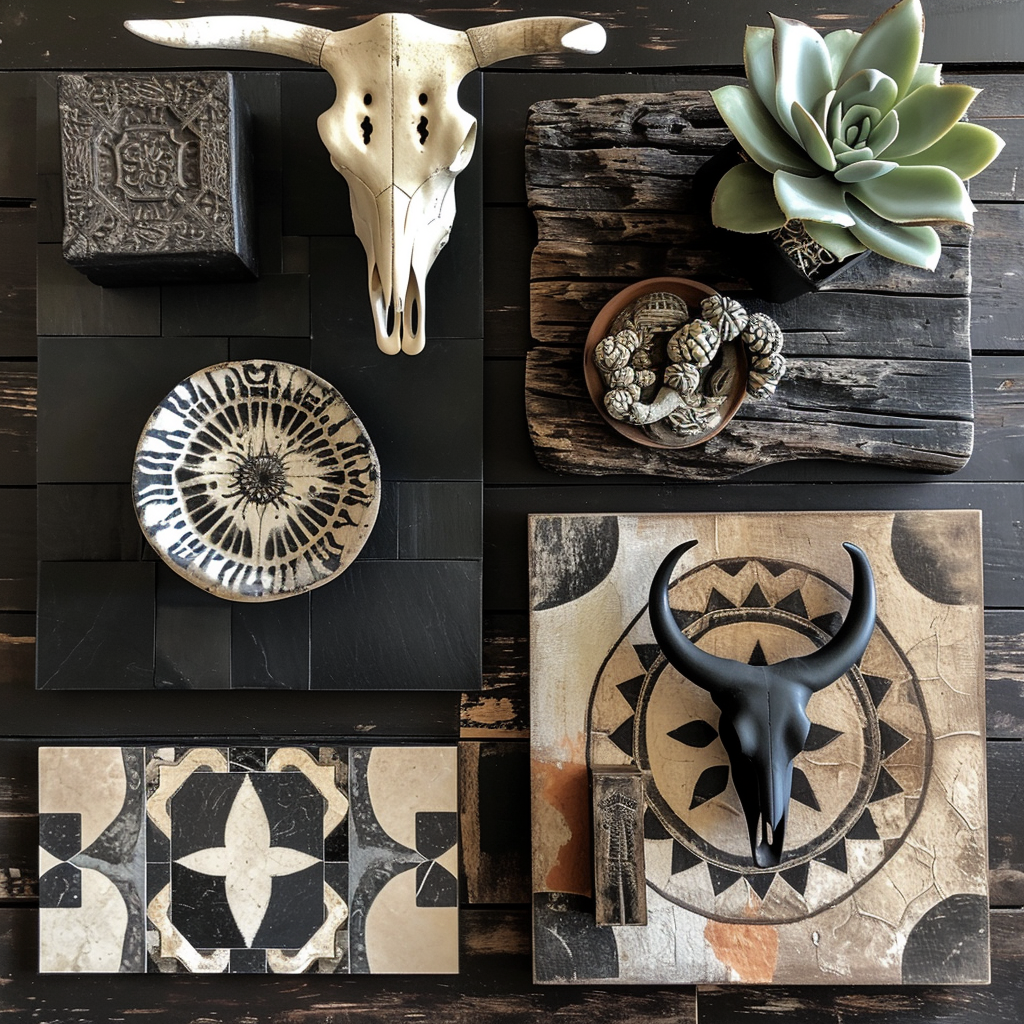 Goth Southwest Interior Mood Board