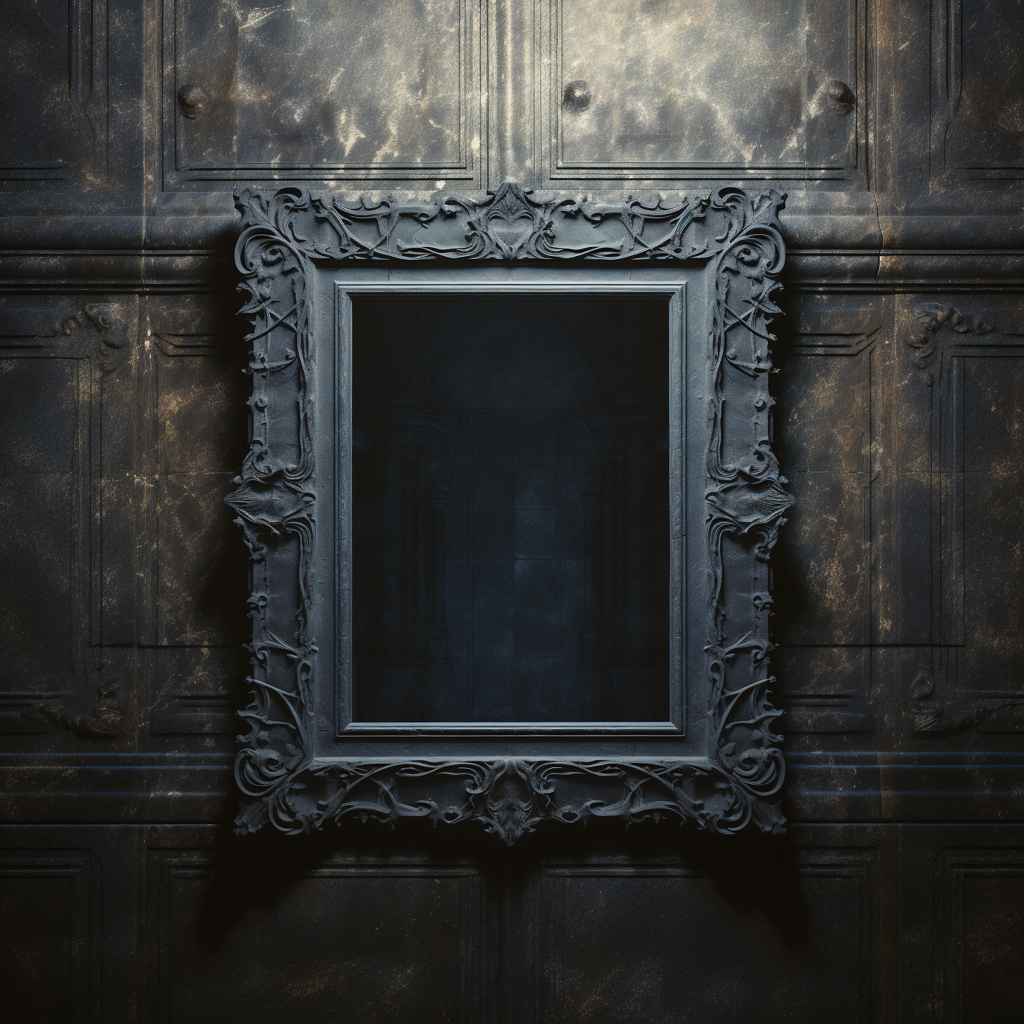 Stunning Gothic Baroque Frame on Textured Wall