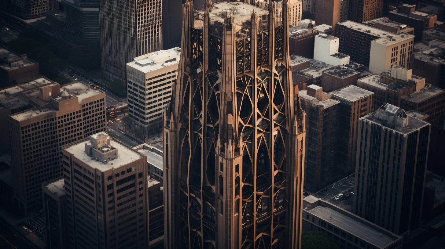 Dark and Sinister Gothic Skyscraper