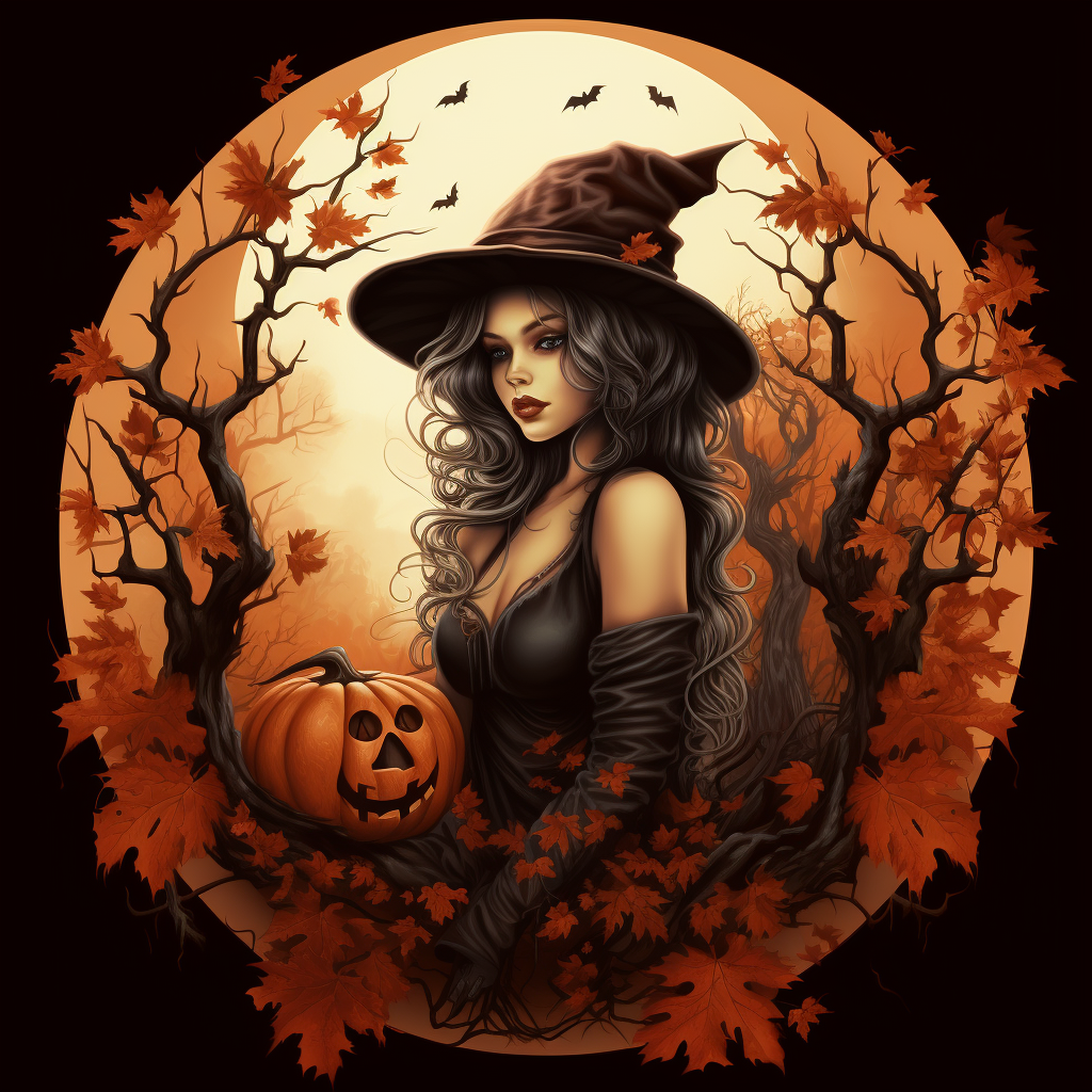 Dark and Mystical Gothic Fall Clipart