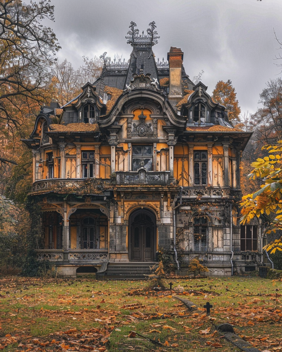 Gothic horror house AR