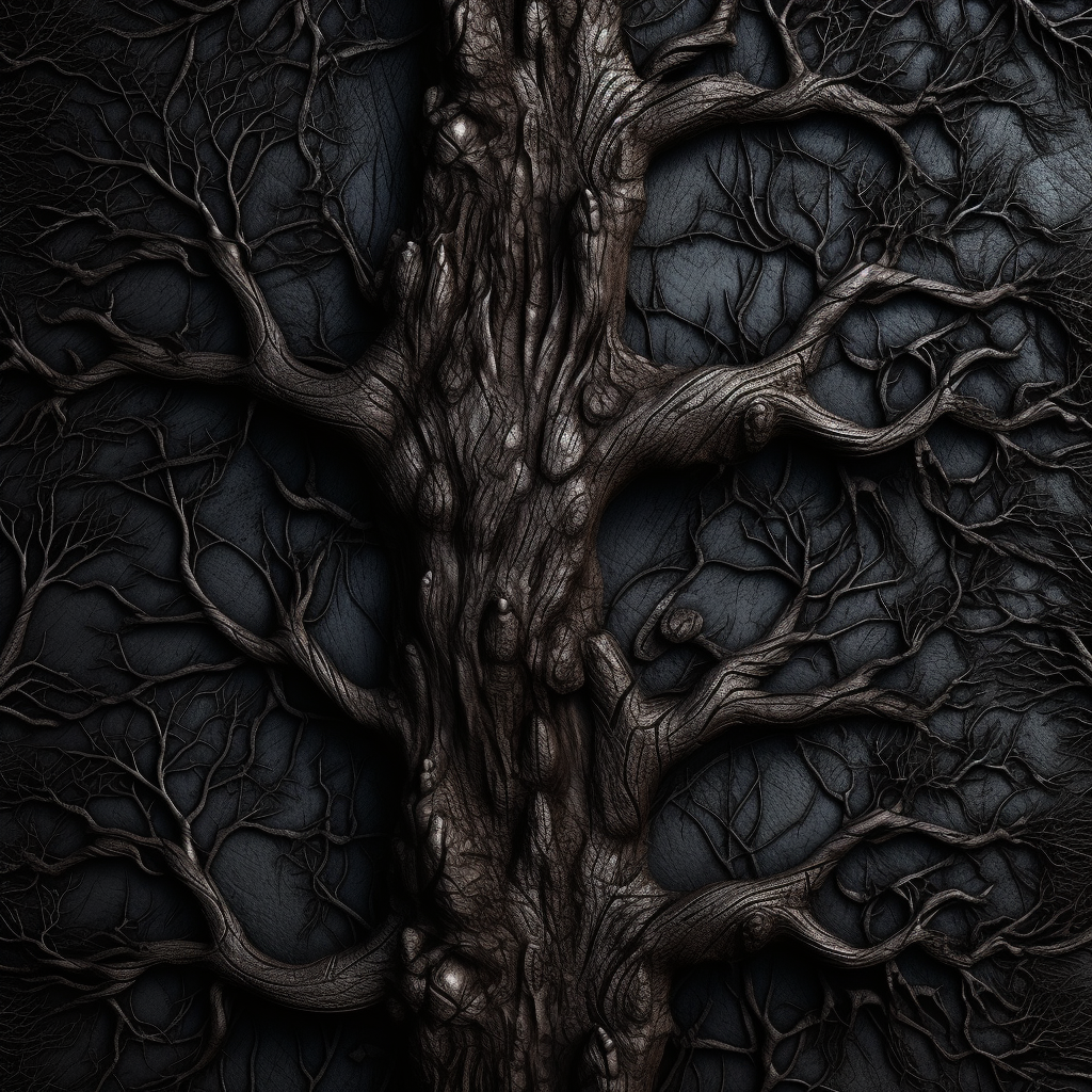 Dark Gothic Organic Tree Texture