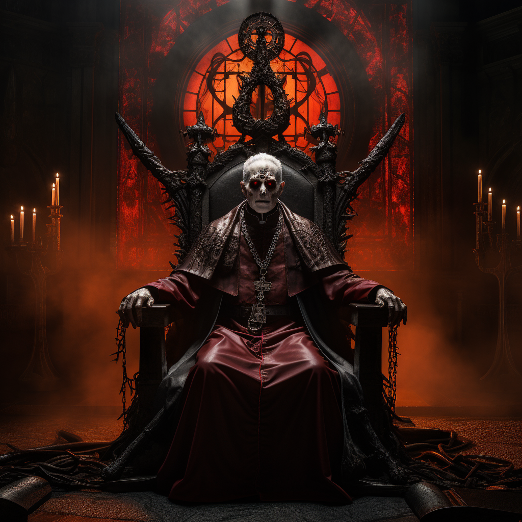 Dark and Mysterious Gothic Pope Image