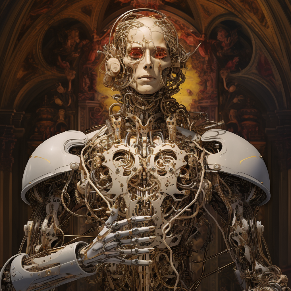 Gothic Renaissance AI God Art