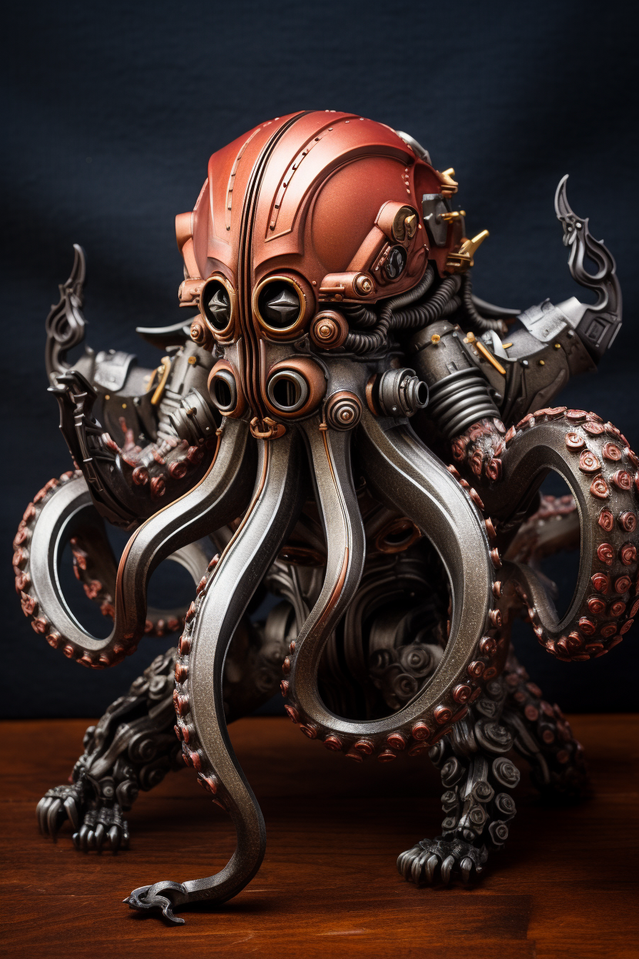 Gothic Vintage Steampunk Octopus