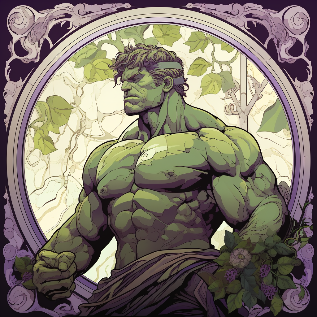 Gothic Hulk in Art Nouveau Style