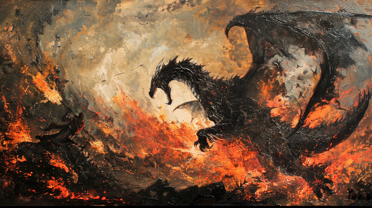 Silmarillion Gothmog vs Ancalagon Battle