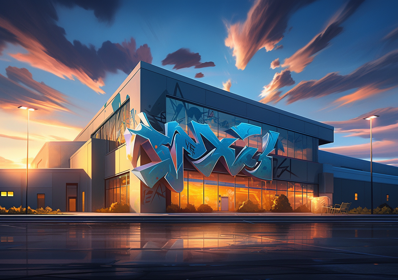 Vibrant graffiti mural captured by Janusz Kamiński and James Cameron