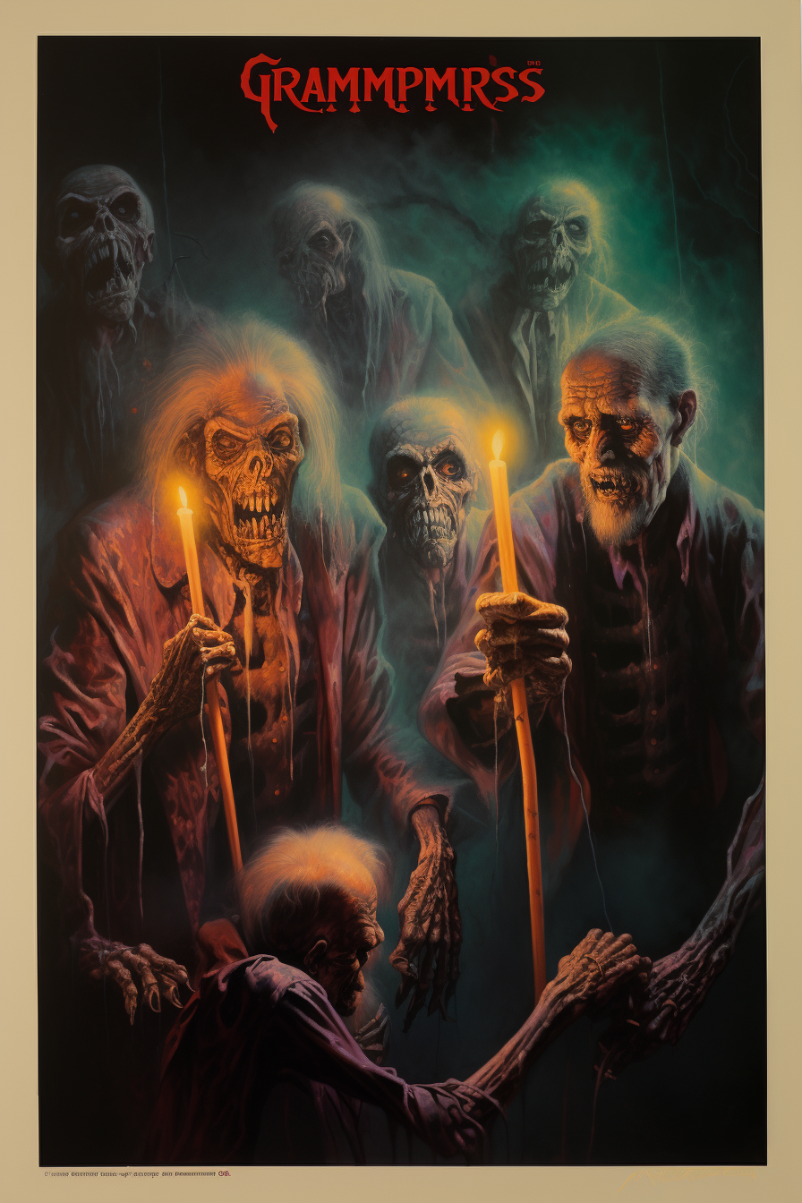 Elderly vampires in assisted living facility poster