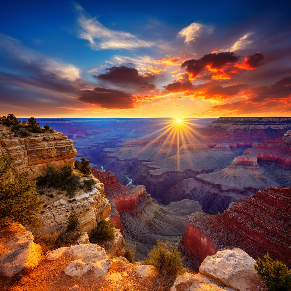 Beautiful Grand Canyon Sunset Picture