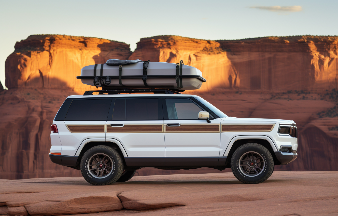 White Jeep Grand Wagoneer Classic Concept