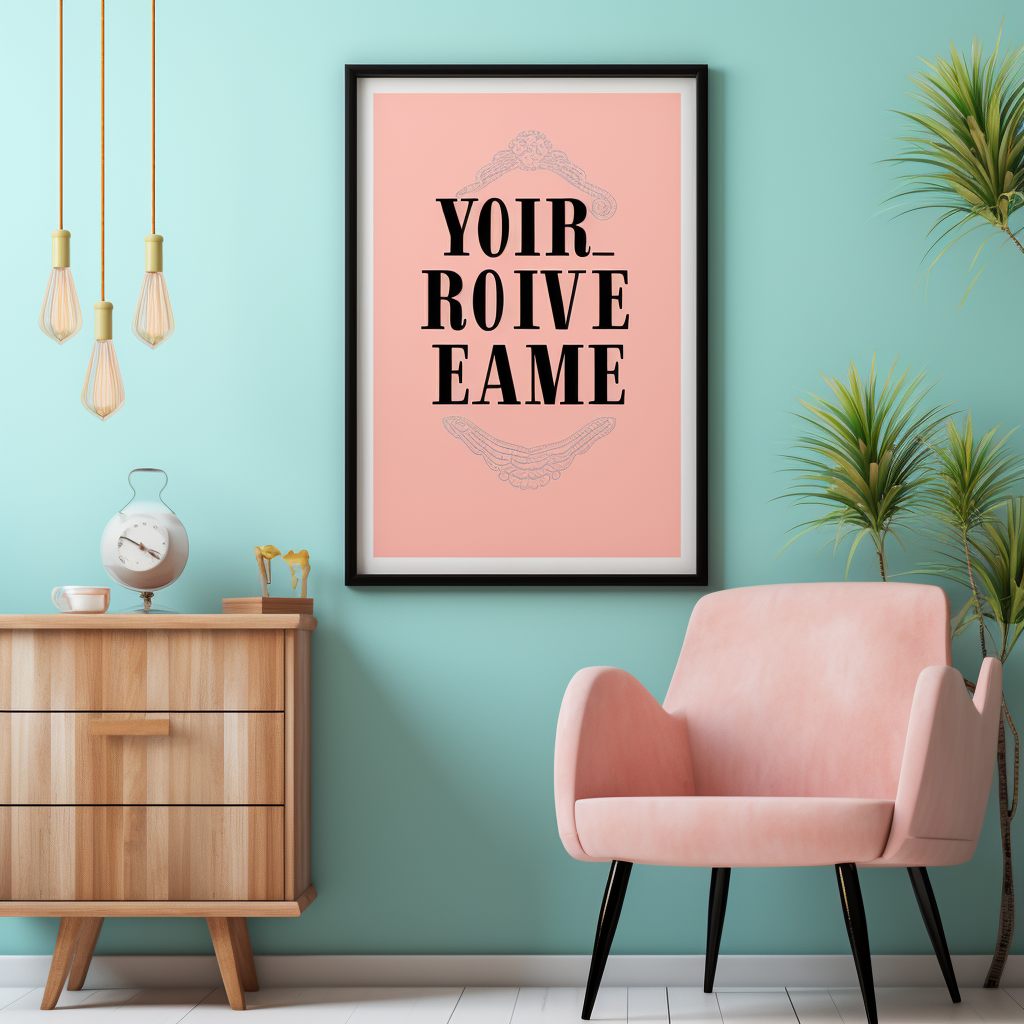 Grandma Believe in Yourself Typographic Poster