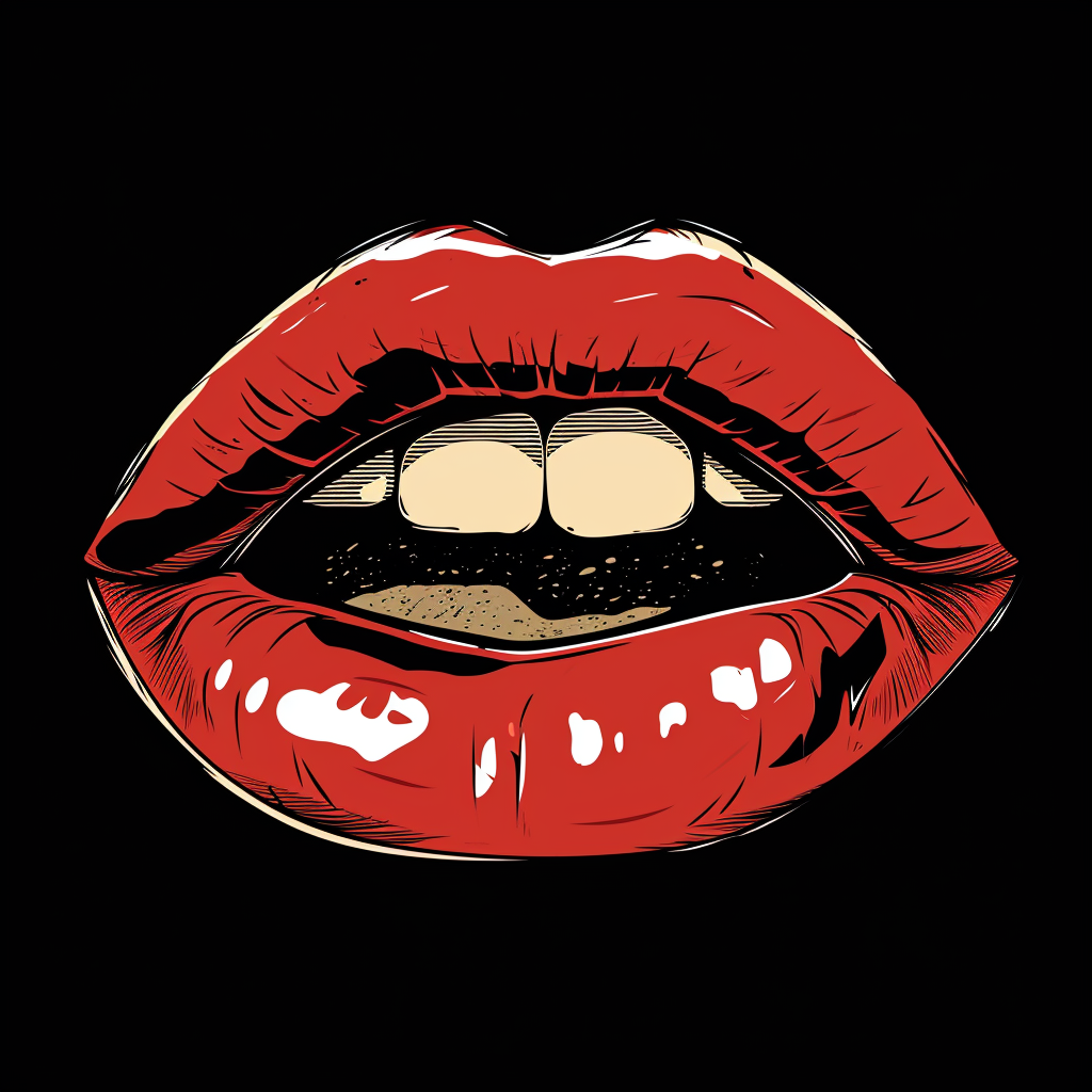 Lips logo illustration