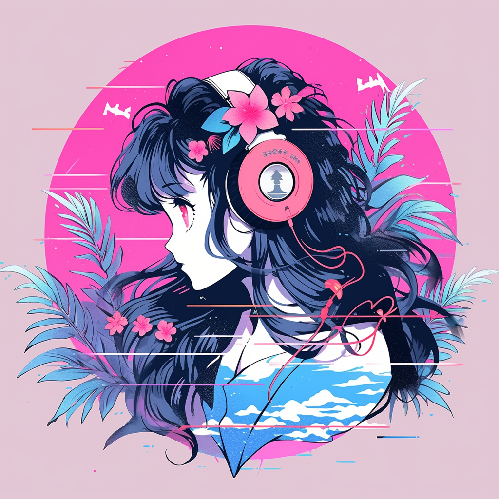 90s Japanese Retrowave Graphic T-Shirt